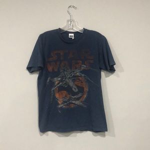 Star Wars Vintage Graphic Tee Shirt in Navy Blue